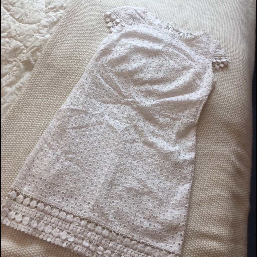 Max Studio White Eyelet Dress